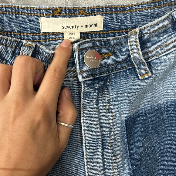 Anthropologie seventy + mochi Mabel high waisted wide leg jeans - Picture 6 of 16